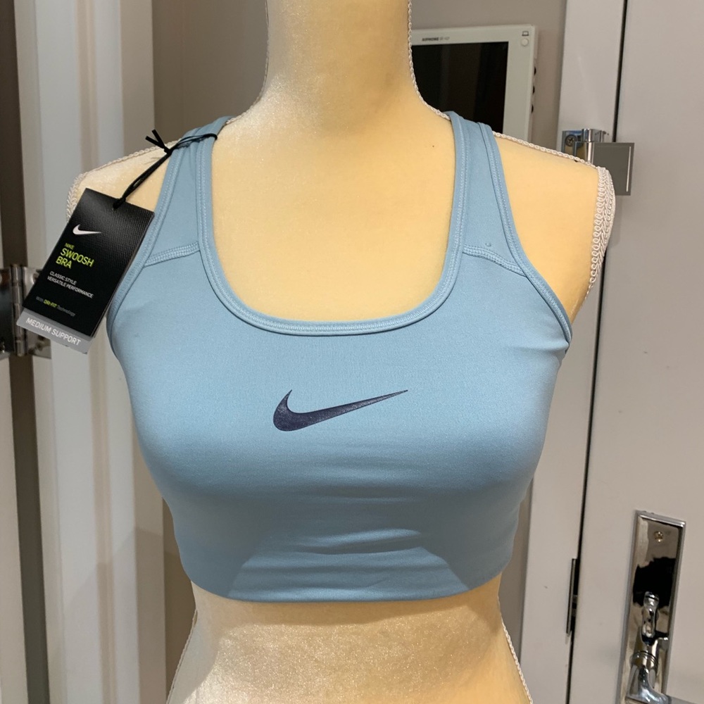 Nike Medium Support Blue Sport Bra Size M